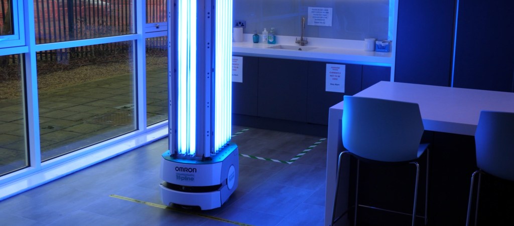 Close-up of UV-C technology on Disinfection Robot_cropped