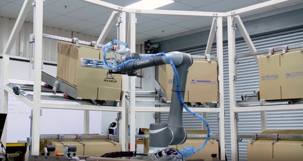 AFA Group x OMRON TM Series Collaborative Palletizer