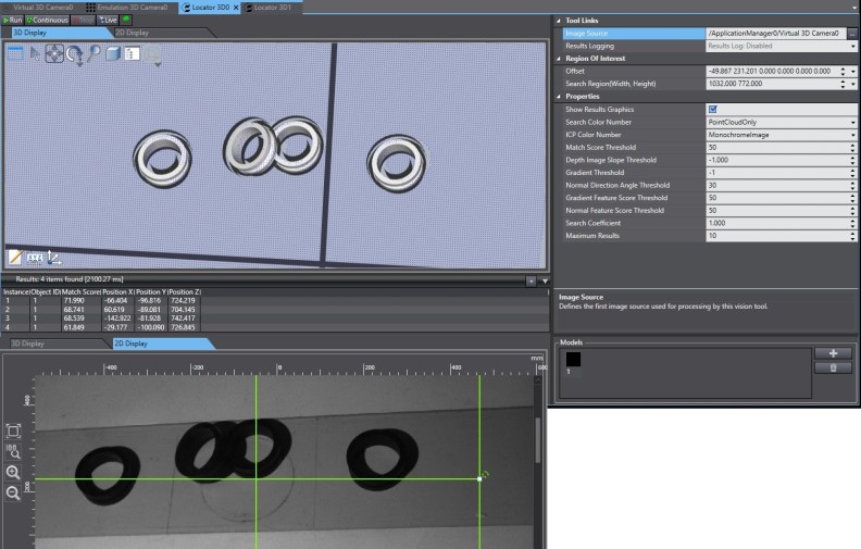 Advanced Vision tools OMRON ACE Software