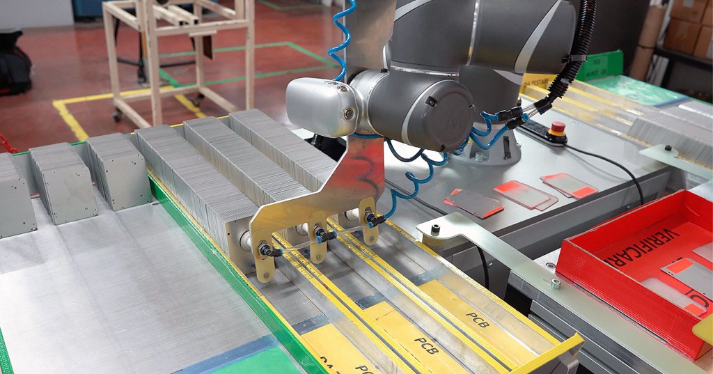 Collaborative robot automated PCB testing