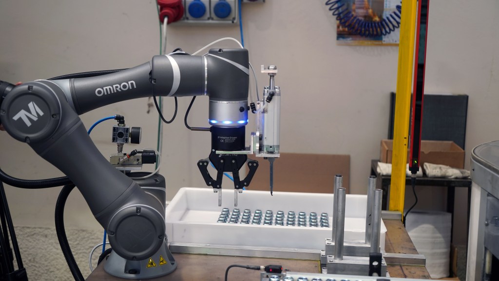 Collaborative robot for assembly in automotive manufacturing