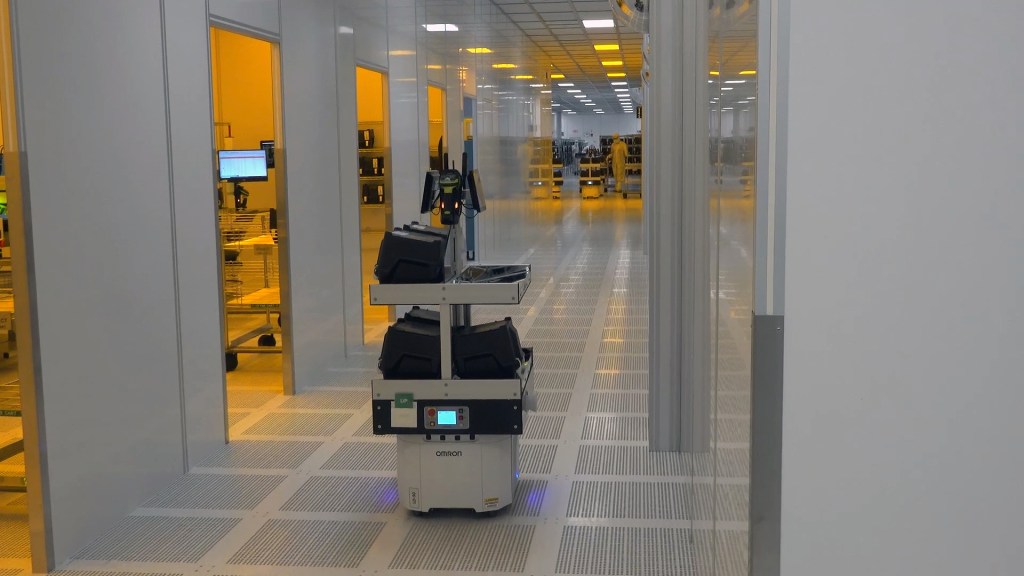 OMRON LD-90 AMR moving semiconductor components