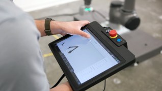 TMflow software drag-and-drop interface for robot task creation
