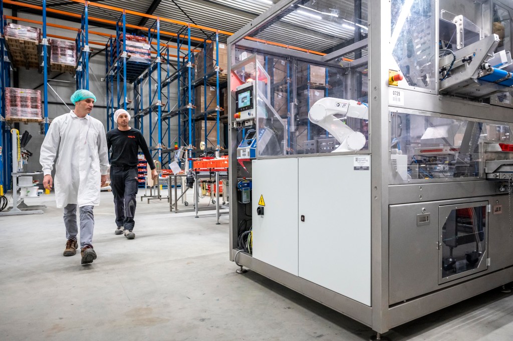 Packaging automation equipment in action