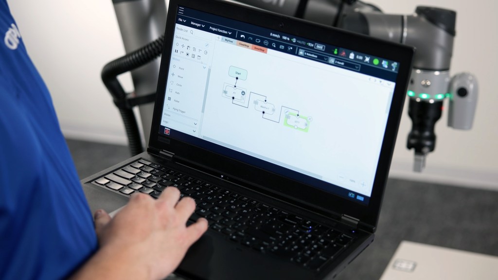 Usando o software TMflow para programar robôs colaborativos OMRON
