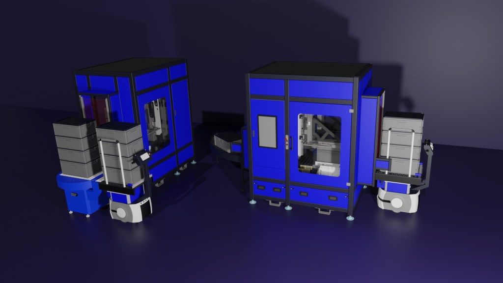 AMR automation reducing manual transport in intralogistics facility