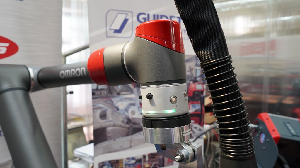 Close Up Shot of OMRON Cobot