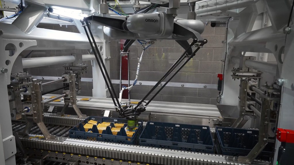 Automated packaging solutions for pet food pouches on a production line