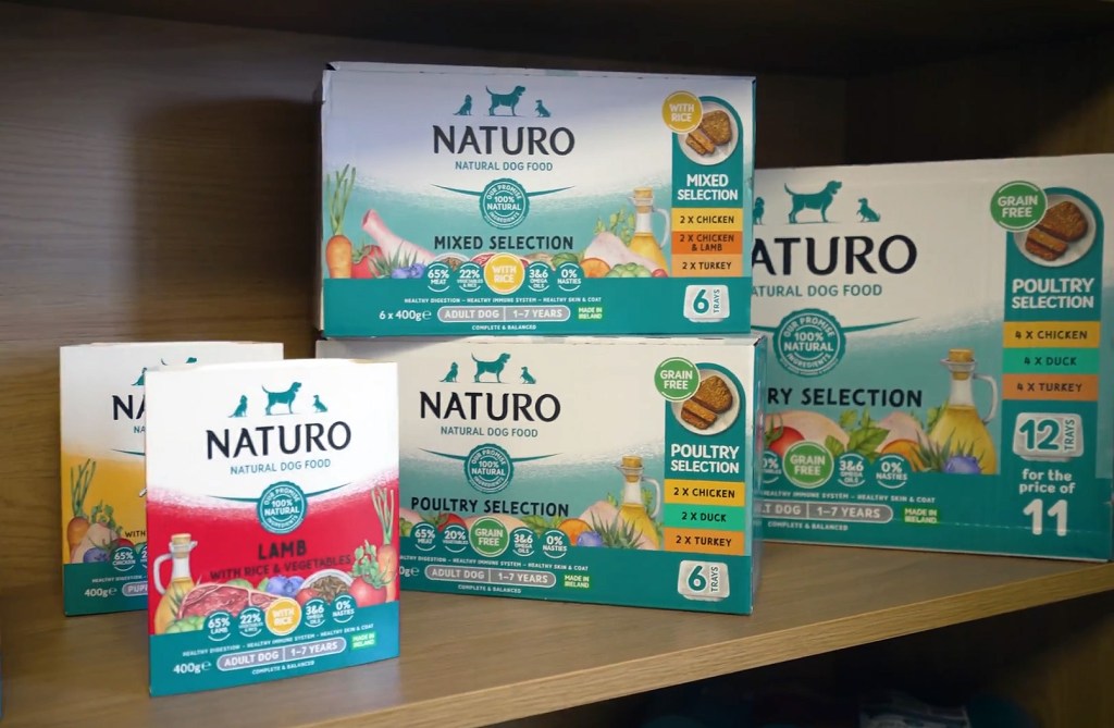 Food pouches in different sizes and shapes