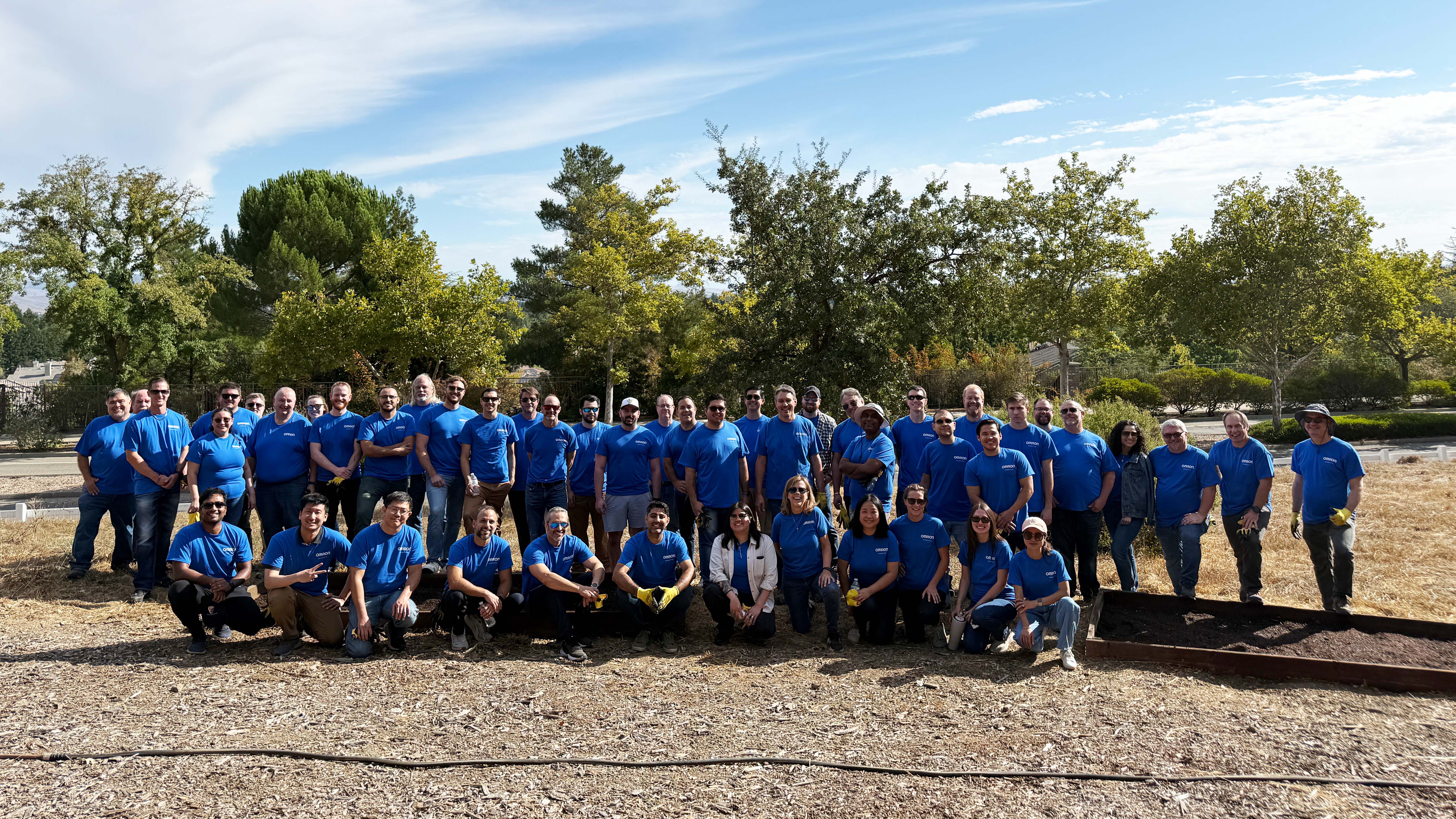 OMRON Robotics Team Photo at Volunteering Event