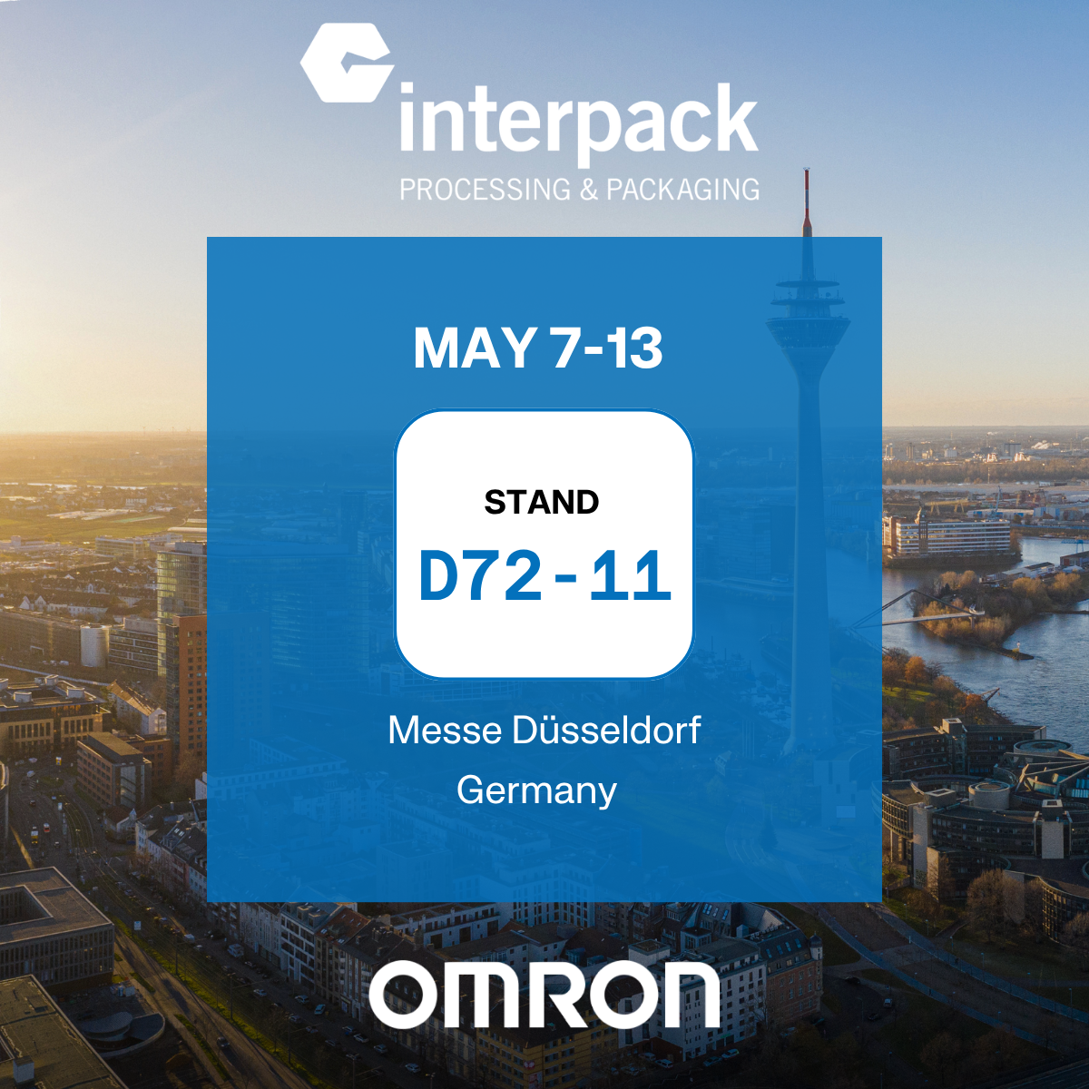 Interpack 2026 Expo Banner from OMRON