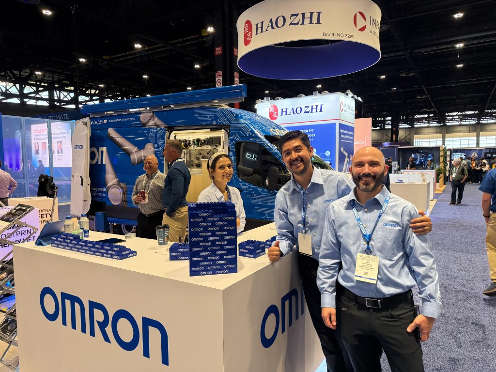 Automate 2026 OMRON Speaker and Booth Branding