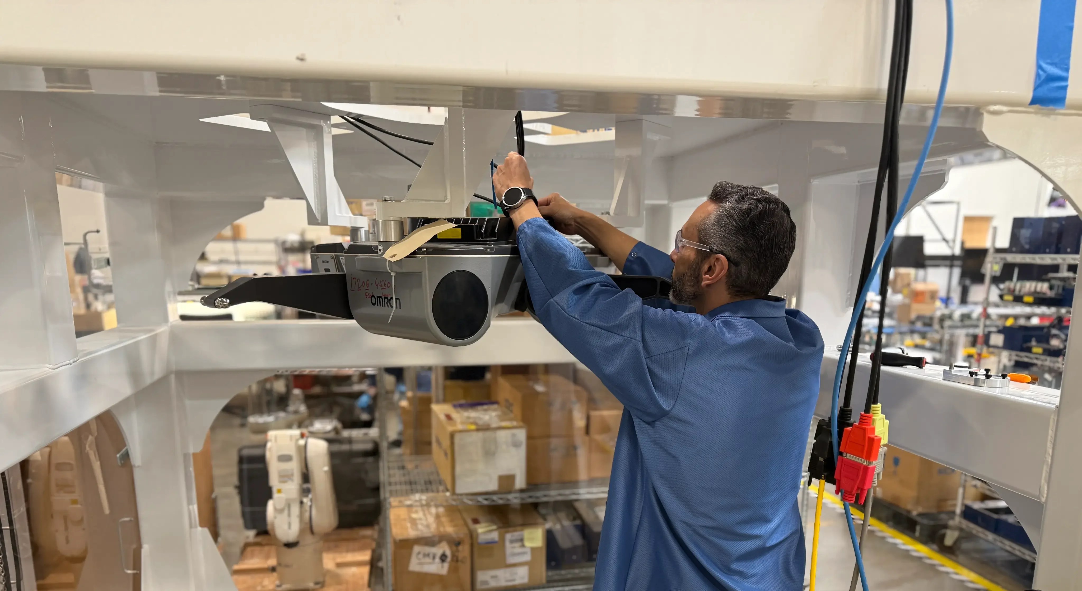 Industrial Parallel Robot Service Access