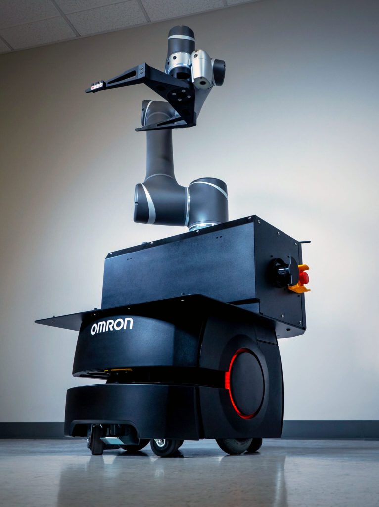 OMRON LD-90 mobile manipulator without stability bars