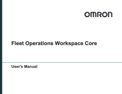 Fleet Operations Workspace Core User’s Manual